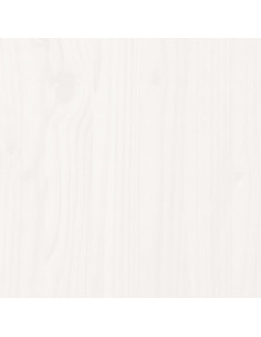 Letto a Castello con Tetto Bianco 90x190 cm Legno Massello Pino