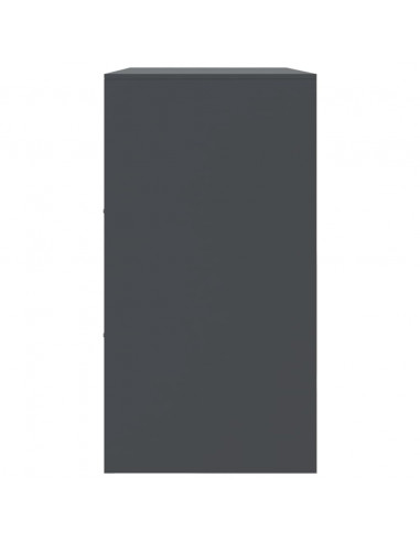 Credenza Antracite 99x39x73 cm in Acciaio