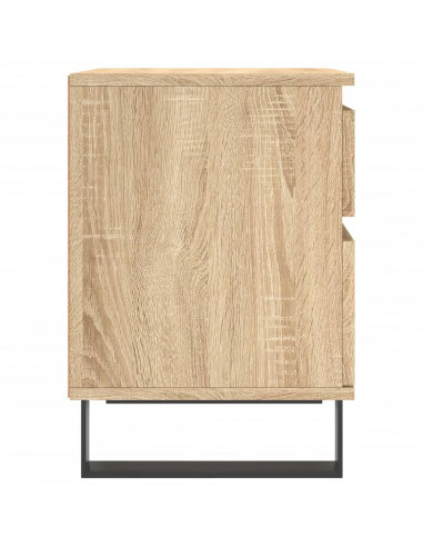 Comodino Rovere Sonoma 40x35x50 cm in Legno Multistrato