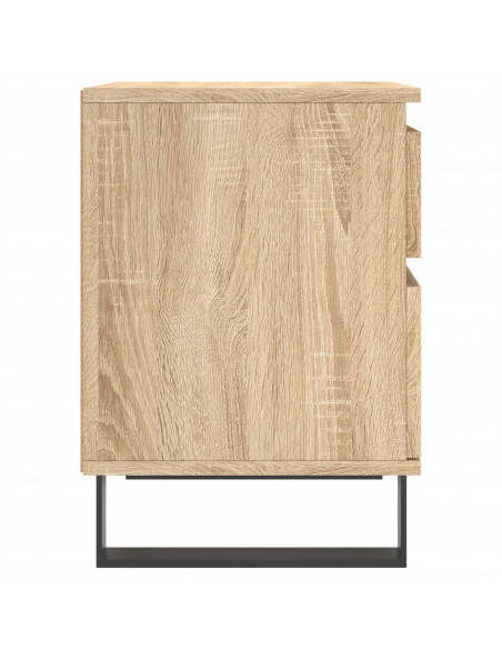 Comodino Rovere Sonoma 40x35x50 cm in Legno Multistrato