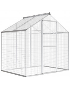 Voliera da Giardino in Alluminio 178x122x194 cm 2