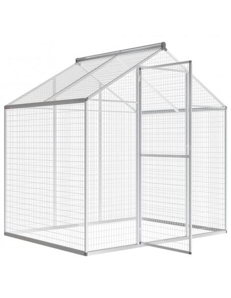 Voliera da Giardino in Alluminio 178x122x194 cm