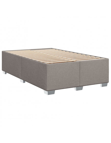 Giroletto a Molle con Materasso Tortora 120x200 cm in Tessuto