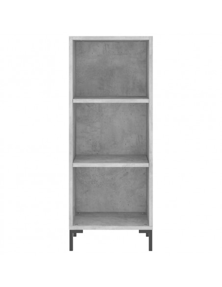 Credenza Grigio Cemento 34,5x34x180 cm in Legno Multistrato