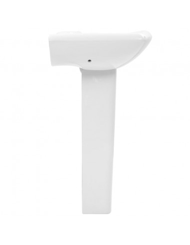 Lavandino a Colonna in Ceramica Bianca 580x470x200 mm