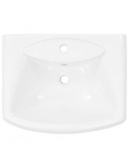 Lavandino a Colonna in Ceramica Bianca 580x470x200 mm