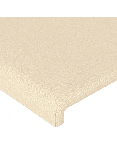 Giroletto con Testiera Crema 90x190 cm in Tessuto