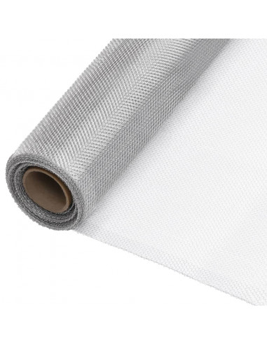 Zanzariera in Alluminio 80x500 cm Argento