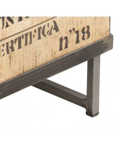 Credenza 60x30x70 cm in Legno Massello di Mango