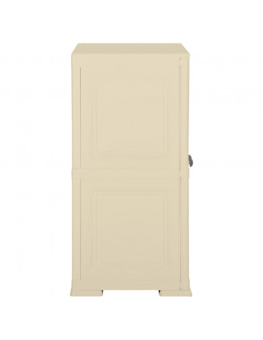 Armadietto in Plastica 79x43x85,5cm Effetto Legno Bianco Angora