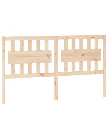 Testiera per Letto 165,5x4x100 cm in Legno Massello di Pino