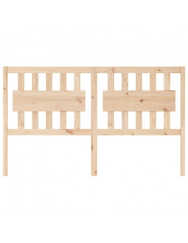 Testiera per Letto 165,5x4x100 cm in Legno Massello di Pino