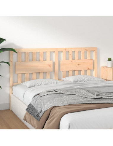 Testiera per Letto 165,5x4x100 cm in Legno Massello di Pino