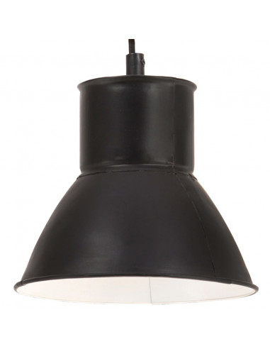 Lampada a Sospensione 25 W Nera Rotonda 17 cm E27