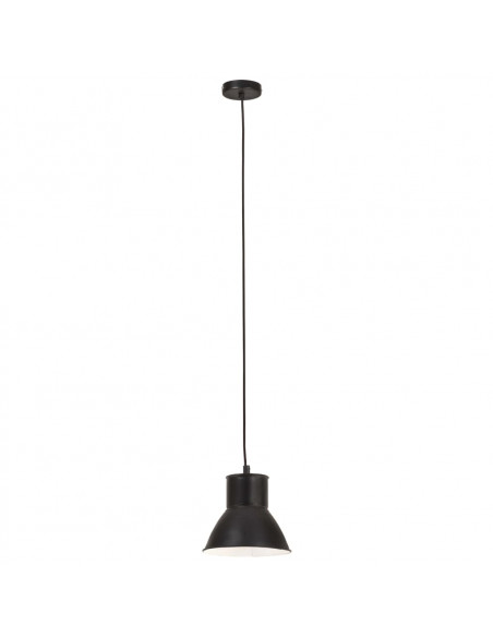 Lampada a Sospensione 25 W Nera Rotonda 17 cm E27