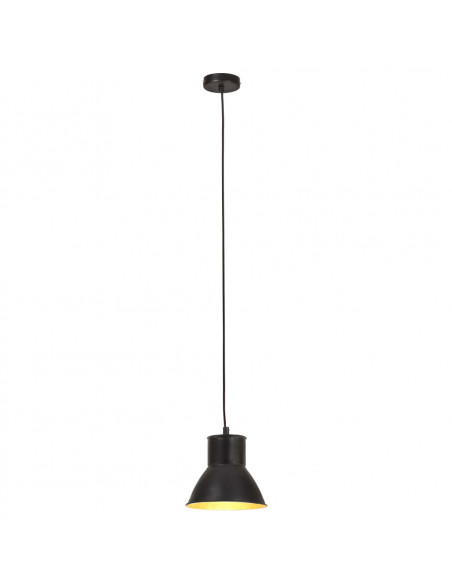 Lampada a Sospensione 25 W Nera Rotonda 17 cm E27