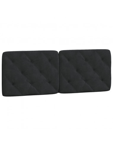 Cuscino Testiera Nero 140 cm in Velluto