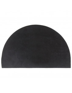 Zerbino Grigio Scuro Mezzo Rotondo 50x80 cm Fibra di Cocco 2