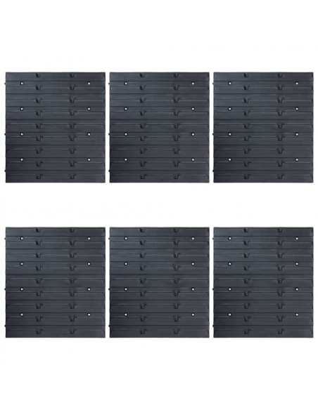 Kit Contenitori di Stoccaggio 96 pz con Pannelli a Parete Blu