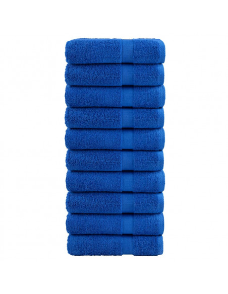 Asciugamani da Doccia 10 pz Blu 70x140 cm 600gsm 100% Cotone