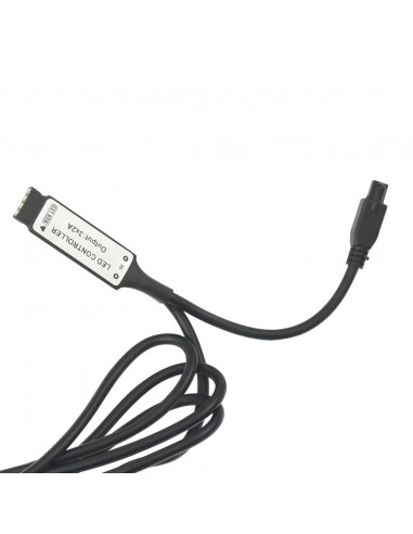 Comodino con LED Rovere Fumo 45x35x67 cm in Legno Multistrato