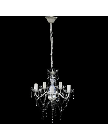 Lampadario con 5 Lampadine Trasparente