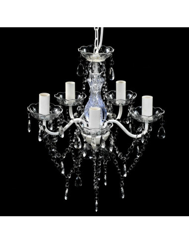 Lampadario con 5 Lampadine Trasparente