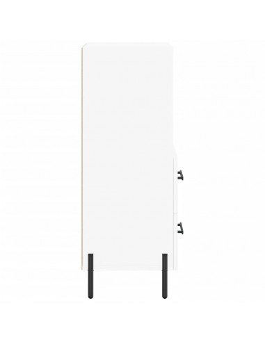 Credenza Bianca 34,5x34x90 cm in Legno Multistrato