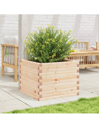Fioriera da Giardino 60x60x45,5 cm in Legno Massello di Pino