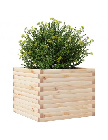 Fioriera da Giardino 60x60x45,5 cm in Legno Massello di Pino