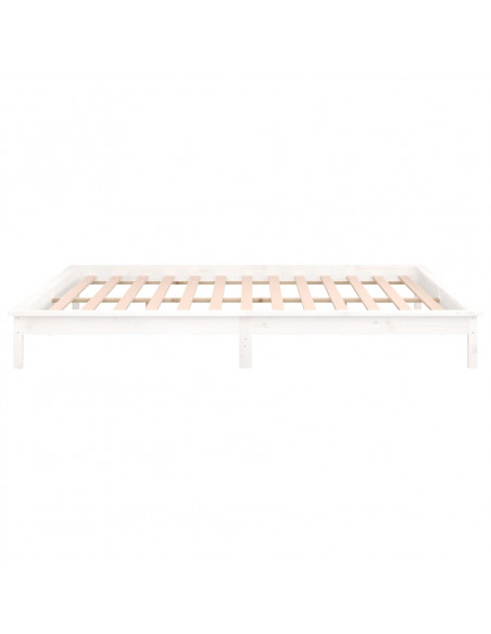 Giroletto LED Bianco 140x190 cm in Legno Massello