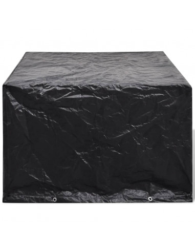 Coperture Arredi Giardino 2pz Polyrattan 8 Occhielli 113x113cm