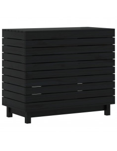 Cesto per Bucato 88,5x44x76 cm Legno Massello Pino 2