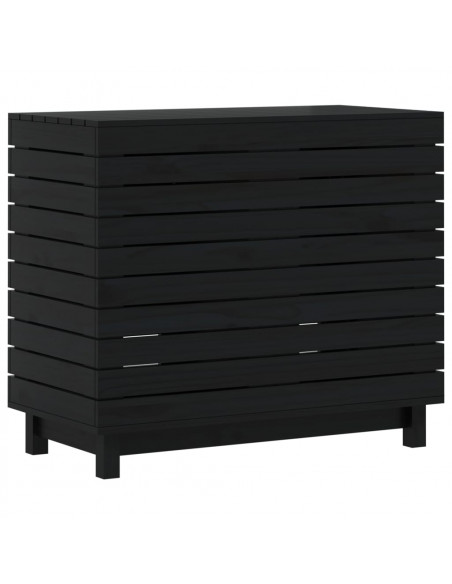 Cesto per Bucato 88,5x44x76 cm Legno Massello Pino