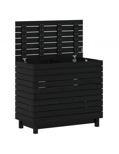 Cesto per Bucato 88,5x44x76 cm Legno Massello Pino