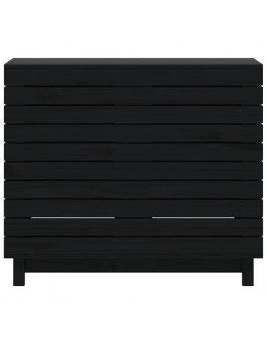 Cesto per Bucato 88,5x44x76 cm Legno Massello Pino