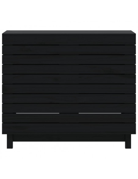 Cesto per Bucato 88,5x44x76 cm Legno Massello Pino