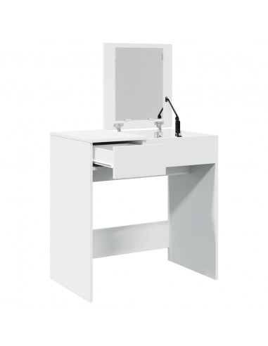 Toeletta con Specchio Bianco 73x46,5x120 cm