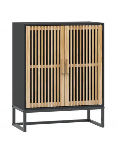 Credenza Nera 60x30x75 cm in Legno Multistrato 2