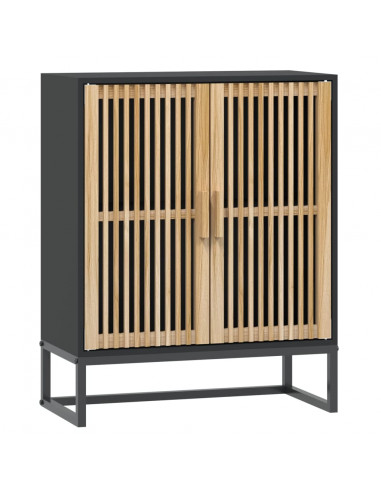 Credenza Nera 60x30x75 cm in Legno Multistrato