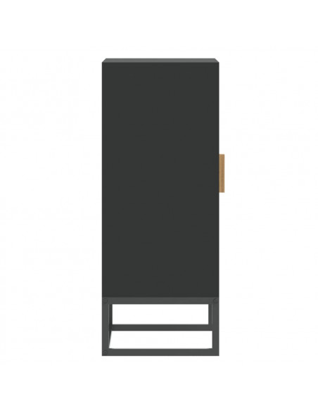 Credenza Nera 60x30x75 cm in Legno Multistrato