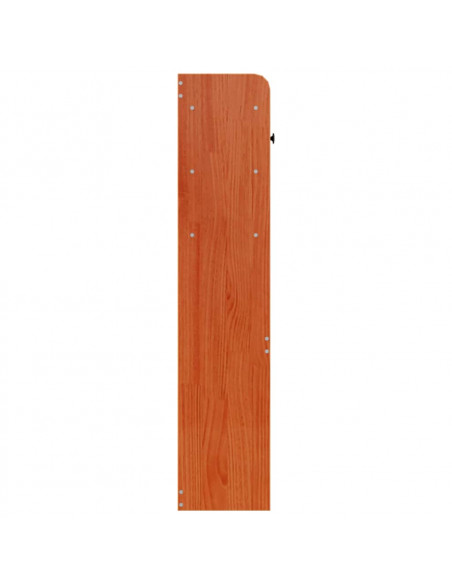 Testiera con Ripiani Marrone Cera 75 cm in Legno di Pino