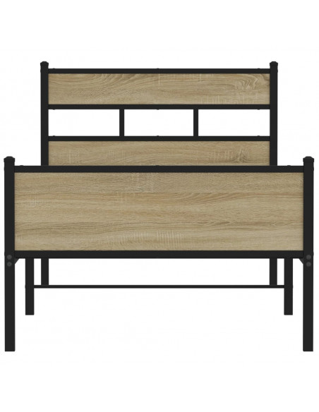 Giroletto senza Materasso Rovere Sonoma 75x190 cm in Truciolato