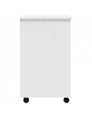 Armadietto Rotante con Cassetti MOSS Bianco Legno Massello Pino