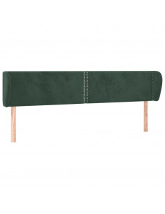 Testiera ad Orecchio Verde Scuro 163x23x78/88 cm in Velluto 2