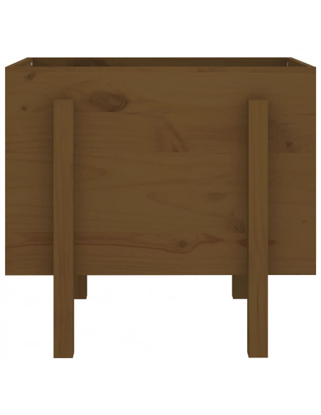 Fioriera da Giardino Miele 62x50x57 cm Legno Massello di Pino