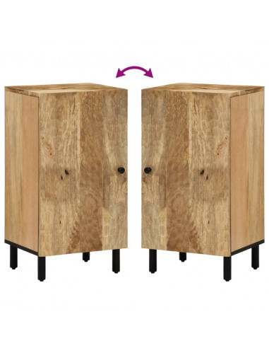 Credenza 40x33x75 cm in Legno Massello di Mango