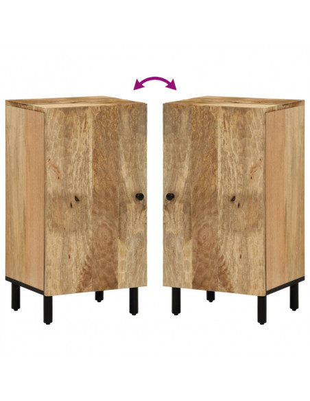 Credenza 40x33x75 cm in Legno Massello di Mango