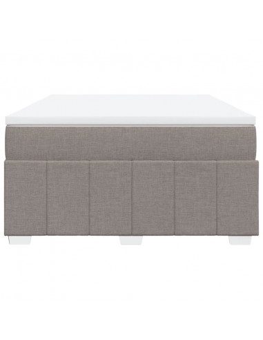 Giroletto a Molle con Materasso Tortora 160x200 cm in Tessuto