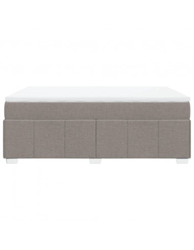 Giroletto a Molle con Materasso Tortora 160x200 cm in Tessuto